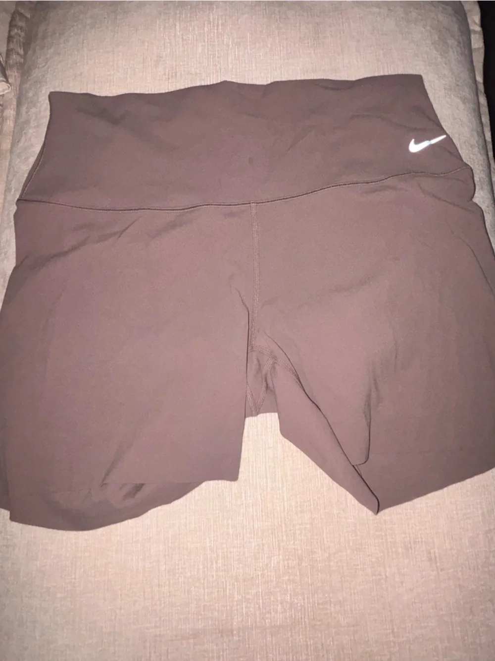 Nike Women's High-Waist Athletic Shorts in Purple/Brown